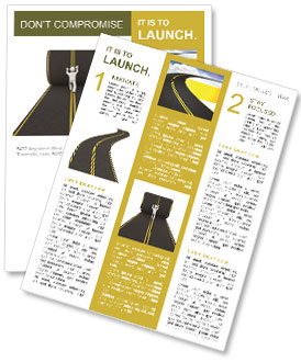 The image of man paves the way Newsletter Template