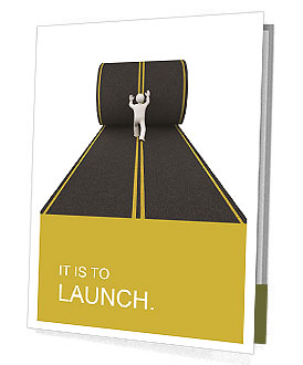 The image of man paves the way Presentation Folder