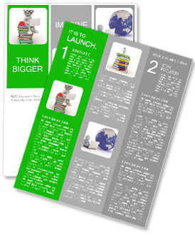 All the books in the computer image Newsletter Template