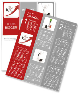 The image of man seeking up Newsletter Template