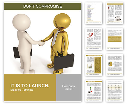The image of a successful business deal Word Template