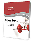 The image of a man sitting on a nail stationery Presentation Folder