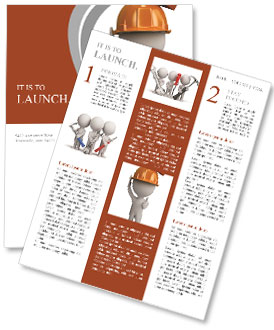 The helmet will save the builder Newsletter Template