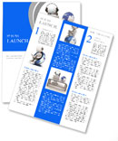 The image of a man spending time on the Internet Newsletter Template