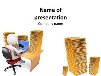 Clerk of the running PowerPoint Template