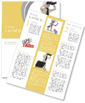 Man with binocular on white background. Isolated 3d image Newsletter Template