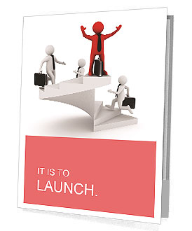 The image of the career ladder Presentation Folder