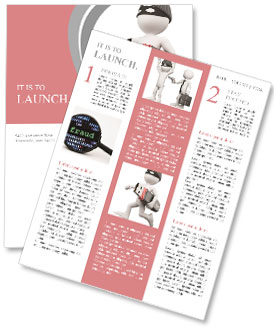 The images of a man with skateboard Newsletter Template