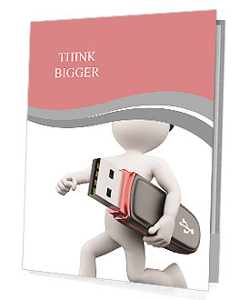 The images of a man with skateboard Presentation Folder