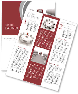 The meeting with the head of the office Newsletter Template