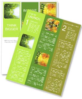 Feuille verte tombé dans l'eau Newsletter