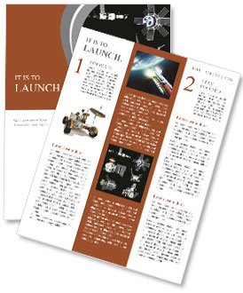 Orbiting satellites Newsletter Template