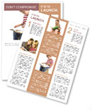 Child sitting on the books of knowledge Newsletter Template