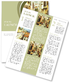 Retro style old Croatia Newsletter Template