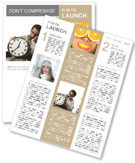 Reading the books tired man Newsletter Template