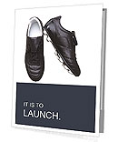 Soccer shoes on a white background Presentation Folder