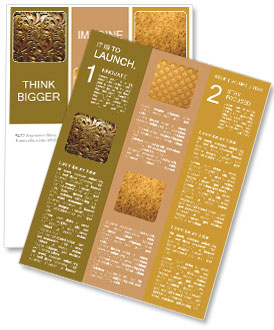 Classic golden ornament Newsletter Template