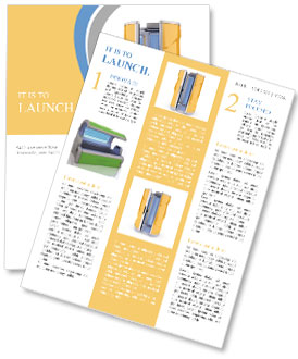 Solarium on a blue background Newsletter Template