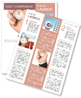 En hand håller ett stoppur Nyhetssändning