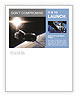 Spaceship on the background of the earth satellite Newsletter Template