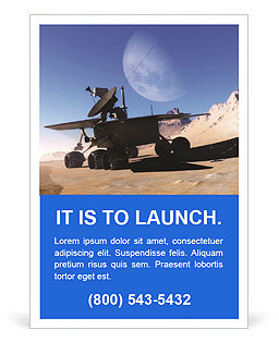 Space car of the future Ad Template