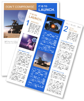Space car of the future Newsletter Template