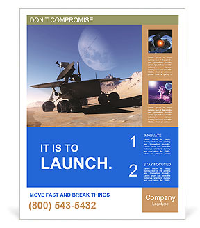 Space car of the future Poster Template