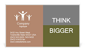 The hand turns the news on the tablet Business Card Template