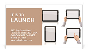 Plates with different angles Business Card Template