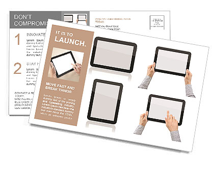 Plates with different angles Postcard Template