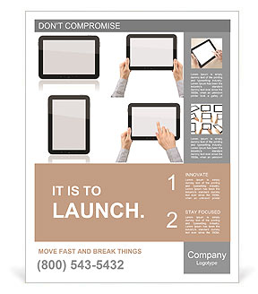Plates with different angles Poster Template