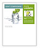 Melting ice cube and plant Newsletter Template