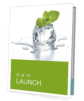 Melting ice cube and plant Presentation Folder