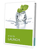 Melting ice cube and plant Presentation Folder
