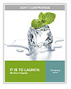 Melting ice cube and plant Word Template