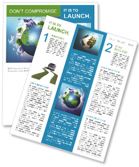 The concept of a green planet preserve nature Newsletter Template