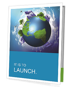 The concept of a green planet preserve nature Presentation Folder