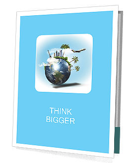 Land with the tourism map Presentation Folder