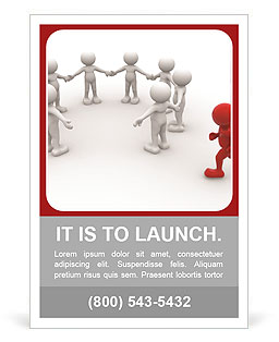 Completing the circle command 3d people Ad Template