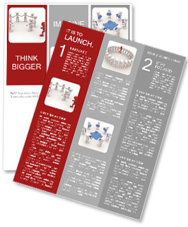 Completing the circle command 3d people Newsletter Template