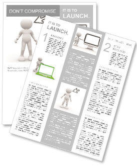 Povos 3d em um fundo azul Boletins informativo