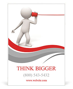Telephone Communications Ad Template