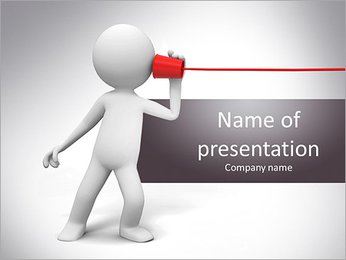 Telephone Communications PowerPoint Template
