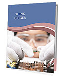 Professional Computer Engineers Conducting Equipment Inspection And Analysis. Presentation Folder