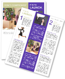 Crying Employee After Being Fired From Work Due To Dissatisfaction Newsletter Template