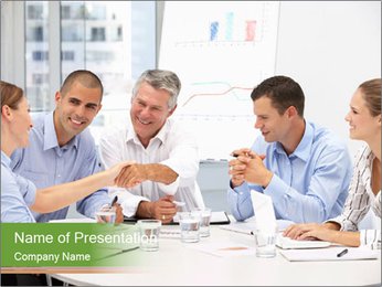 Meeting Of Business Professionals PowerPoint Template
