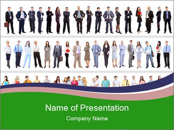 People of Different Professions PowerPoint Template