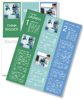 Experts analyze in the laboratory Newsletter Template