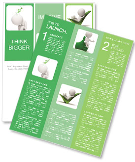 3D People Taking A Break: Restful 3D Image On A White Background Newsletter Template