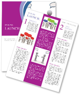 3D Rendering Of Human Figures Engaged In Conversation With Bubble Speech Illustrations Newsletter Template